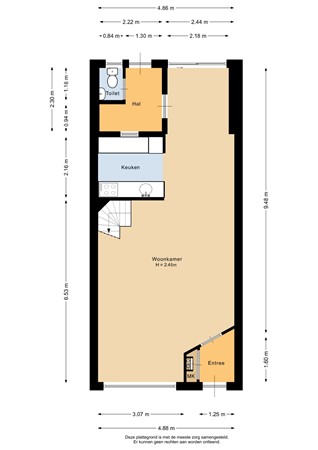 Floorplan - Naardermeer 193, 3068 KH Rotterdam